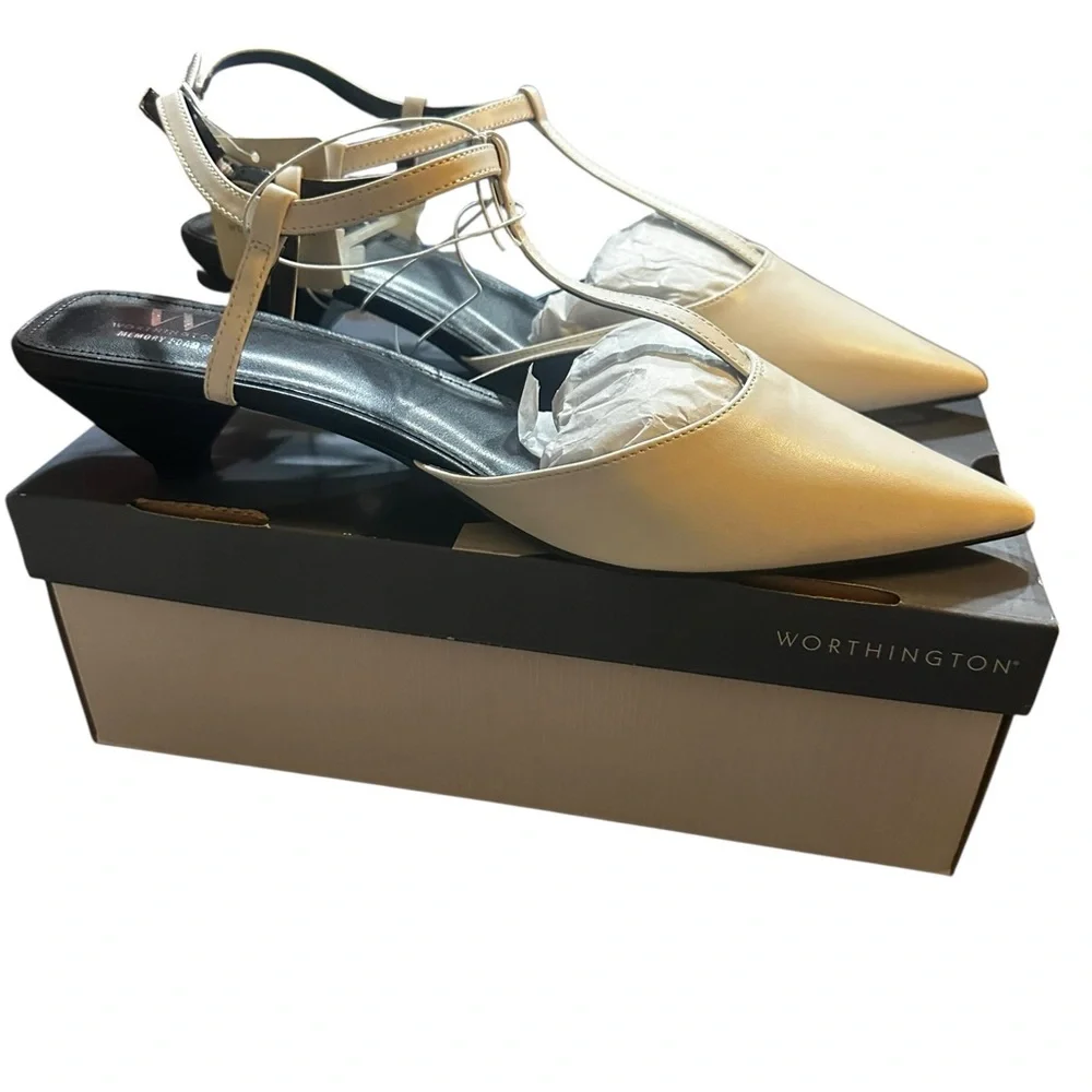 Worthington Cream Pointed Toe Heels NIB - Picture 4 of 5